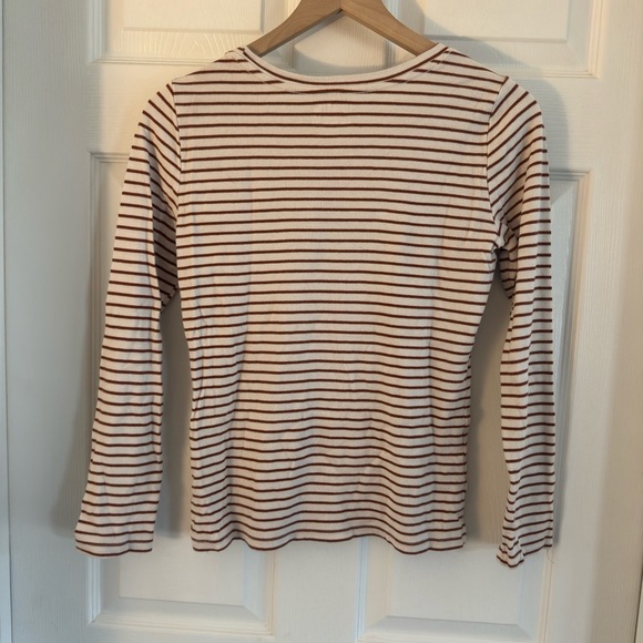 Time and tru Striped Long Sleeve Top size small - Picture 2 of 3